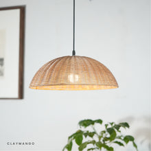Load image into Gallery viewer, Vassa : Unique handmade Woven Hanging Pendant Light, Natural/Cane Pendant Light for Home restaurants and offices.