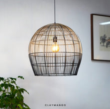 Load image into Gallery viewer, CageGlow-Unique handmade Woven Hanging Pendant Light, Natural/Cane Pendant Light for Home restaurants and offices.