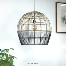 Load image into Gallery viewer, CageGlow-Unique handmade Woven Hanging Pendant Light, Natural/Cane Pendant Light for Home restaurants and offices.
