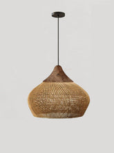 Load image into Gallery viewer, CaneNest-Unique handmade Woven Hanging Pendant Light, Natural/Cane Pendant Light for Home restaurants and offices.