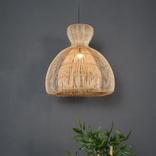 Load image into Gallery viewer, Toscin Glow : Unique handmade Woven Hanging Pendant Light, Natural/Cane Pendant Light for Home Restaurants and Offices.