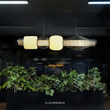 Load image into Gallery viewer, Avenya Linear - Linear Industrial Pendant lamp Metal with Paper for Home, Restaurants and Offices.