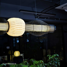 Load image into Gallery viewer, Avenya Linear - Linear Industrial Pendant lamp Metal with Paper for Home, Restaurants and Offices.