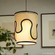 Load image into Gallery viewer, Hive Pendant - Unique handmade Woven Hanging Pendant Light, Natural/Bamboo Pendant Light for Home restaurants and offices.