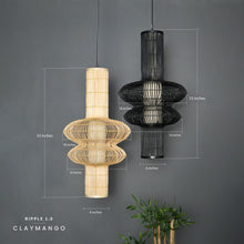 Load image into Gallery viewer, Ripple 1.0 : Unique handmade Woven Hanging Pendant Light, Natural/Cane Pendant Light for Home restaurants and offices.