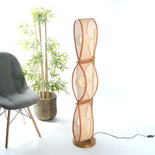 Load image into Gallery viewer, Morbis Floor Lamp - Floor lamp with Rattan for Home, Restaurants and Offices.
