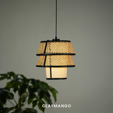 Load image into Gallery viewer, Voyage Mini - Pendant lamp with Natural bamboo mesh for Home, restaurants and offices.