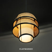 Load image into Gallery viewer, Voyage Mini - Pendant lamp with Natural bamboo mesh for Home, restaurants and offices.