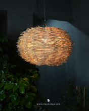 Load image into Gallery viewer, Wegnar - Unique handmade Woven Hanging Pendant Light, Natural/Bamboo Pendant Light for Home restaurants and offices.
