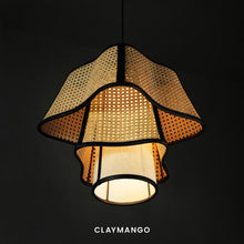 Load image into Gallery viewer, Coralis - Pendant lamp with Natural bamboo mesh for Home, restaurants and offices.