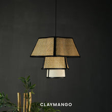 Load image into Gallery viewer, Coralis - Pendant lamp with Natural bamboo mesh for Home, restaurants and offices.