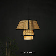 Load image into Gallery viewer, Coralis - Pendant lamp with Natural bamboo mesh for Home, restaurants and offices.