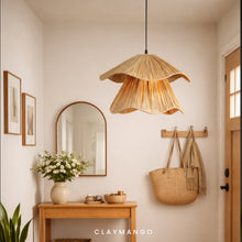 Load image into Gallery viewer, Dupro 2.0 -Unique handmade Woven Hanging Pendant Light, Natural/Raffia Pendant Light for Home restaurants and offices.