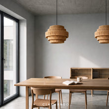 Load image into Gallery viewer, Haven Classic Raffia Pendant Lamp for Home, restaurants and offices.