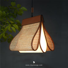 Load image into Gallery viewer, Firefly Mini - Unique handmade Woven Hanging Pendant Light, Natural/Bamboo Pendant Light for Home restaurants and offices.
