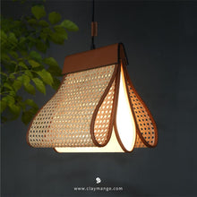 Load image into Gallery viewer, Firefly Mini - Unique handmade Woven Hanging Pendant Light, Natural/Bamboo Pendant Light for Home restaurants and offices