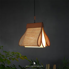 Load image into Gallery viewer, Firefly Mini - Unique handmade Woven Hanging Pendant Light, Natural/Bamboo Pendant Light for Home restaurants and offices