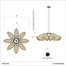 Load image into Gallery viewer, Helios - Unique handmade Woven Hanging Pendant Light, Natural/Cane Pendant Light for Home restaurants and offices.