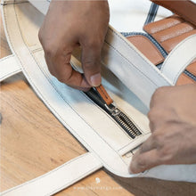 Load image into Gallery viewer, Cicada Leather Canvas - Tote Bag