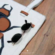 Load image into Gallery viewer, Cicada Leather Canvas - Tote Bag