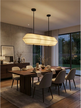 Load image into Gallery viewer, Obel Linear Fabric Pendant Lamp for Home, Restaurants and Offices