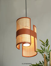 Load image into Gallery viewer, Madhyama 2.0 - Unique handmade Woven Hanging Pendant Light, Natural/Cane Pendant Light for Home restaurants and offices.