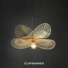 Load image into Gallery viewer, Stingray : Unique handmade Woven Hanging Pendant Light, Natural/Cane Pendant Light for Home restaurants and offices.