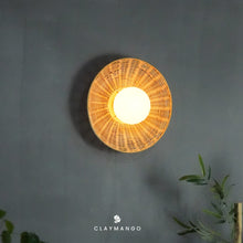 Load image into Gallery viewer, Induka - Unique handmade Woven Wall Sconce Light, Natural/Bamboo Wall Sconce Light for Home restaurants and offices.