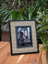 Load image into Gallery viewer, Unique Natural Cane Mesh Photo Frame.
