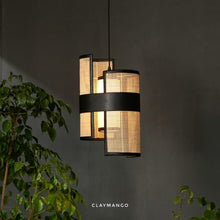Load image into Gallery viewer, Madhyama 2.0 - Unique handmade Woven Hanging Pendant Light, Natural/Cane Pendant Light for Home restaurants and offices.