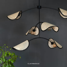 Load image into Gallery viewer, Pariza- Unique handmade Woven Hanging Pendant Light, Natural/Cane Pendant Light for Home restaurants and offices.