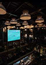 Load image into Gallery viewer, Samyak : Unique handmade Woven Hanging Pendant Light, Natural/Cane Pendant Light for Home restaurants and offices.