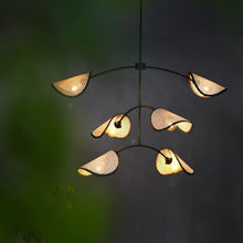 Load image into Gallery viewer, Pariza- Unique handmade Woven Hanging Pendant Light, Natural/Cane Pendant Light for Home restaurants and offices.
