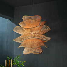 Load image into Gallery viewer, Canyon : Unique handmade Woven Hanging Pendant Light, Natural/Cane Pendant Light for Home restaurants and offices.