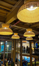 Load image into Gallery viewer, Samyak : Unique handmade Woven Hanging Pendant Light, Natural/Cane Pendant Light for Home restaurants and offices.