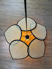 Load image into Gallery viewer, Sersez Lamp - Unique handmade Woven Hanging Pendant Light, Natural/Cane Pendant Light for Home restaurants and offices.