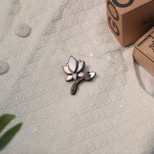 Load image into Gallery viewer, Blooming Lotus Brooch from mother of pearl series - 9 mop inlays