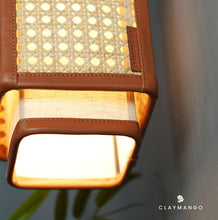 Load image into Gallery viewer, Kosha 2.0 - Unique handmade Woven Wall Sconce Light, Natural/Bamboo Wall Sconce Light for Home restaurants and offices.