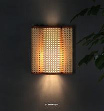 Load image into Gallery viewer, Firefly Sconce - Unique handmade Woven Wall-mounted Light, Natural/Bamboo Pendant Light for Home restaurants and offices.