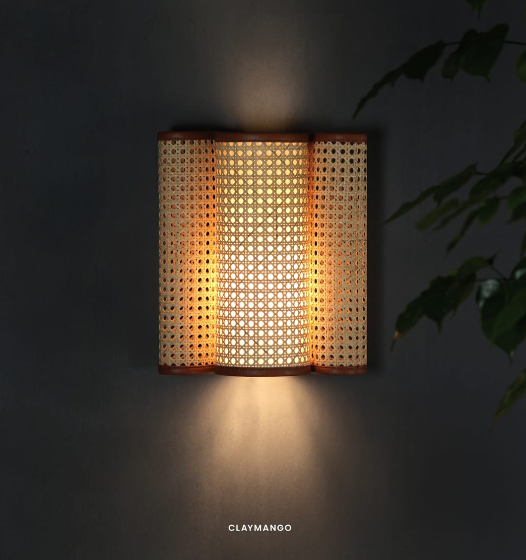 Firefly Sconce - Unique handmade Woven Wall-mounted Light, Natural/Bamboo Pendant Light for Home restaurants and offices.