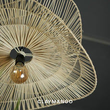 Load image into Gallery viewer, Stingray : Unique handmade Woven Hanging Pendant Light, Natural/Cane Pendant Light for Home restaurants and offices.