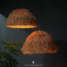 Load image into Gallery viewer, Morocco : Unique handmade Woven Hanging Pendant Light, Natural/Cane Pendant Light for Home restaurants and offices (1 piece)