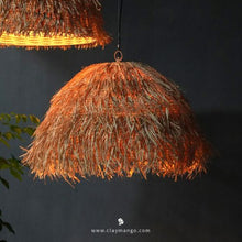 Load image into Gallery viewer, Morocco : Unique handmade Woven Hanging Pendant Light, Natural/Cane Pendant Light for Home restaurants and offices (1 piece)