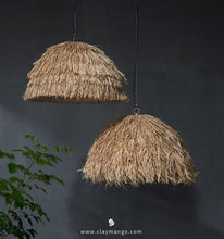 Load image into Gallery viewer, Morocco : Unique handmade Woven Hanging Pendant Light, Natural/Cane Pendant Light for Home restaurants and offices (1 piece)