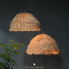 Load image into Gallery viewer, Morocco : Unique handmade Woven Hanging Pendant Light, Natural/Cane Pendant Light for Home restaurants and offices (1 piece)