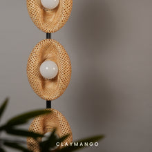 Load image into Gallery viewer, S-Curve Modern Contemporary Floor Lamp with Natural Bamboo for Home, restaurants and offices.