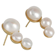 Load image into Gallery viewer, Archie earrings - Sterling silver & gold Plate-Jewellery-Claymango.com