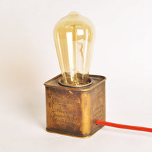 Load image into Gallery viewer, VINTAGE BRASS OLD DARJEELING TEA BOX LAMP(small)- 1 Pc only-Lamp-Claymango.com