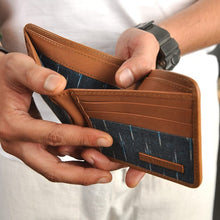 Load image into Gallery viewer, Weekend Wallet 3 - compact and contemporary handcrafted out of ikat and Genuine leather-Wallets-Claymango.com