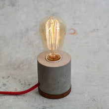 Load image into Gallery viewer, Extruded Circle Concrete Tabletop Lamp with light intensity Dimmer for Home ,Office and Design Studio-Lamp-Claymango.com